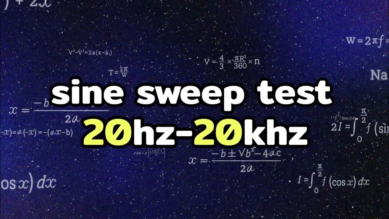 sine sweep test 20hz20khz Frequency Sweep YouTube