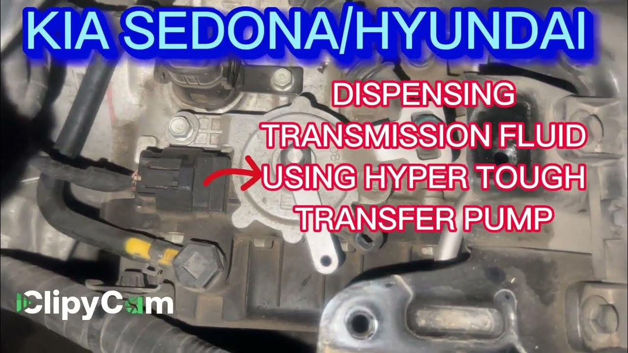 KIA SEDONA / HYUNDAI TRANSMISSION FLUID CHANGE - YouTube