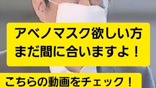 アベノマスク在庫処分セールは1/28まで！まだ間に合います！動画概要欄をチェック！