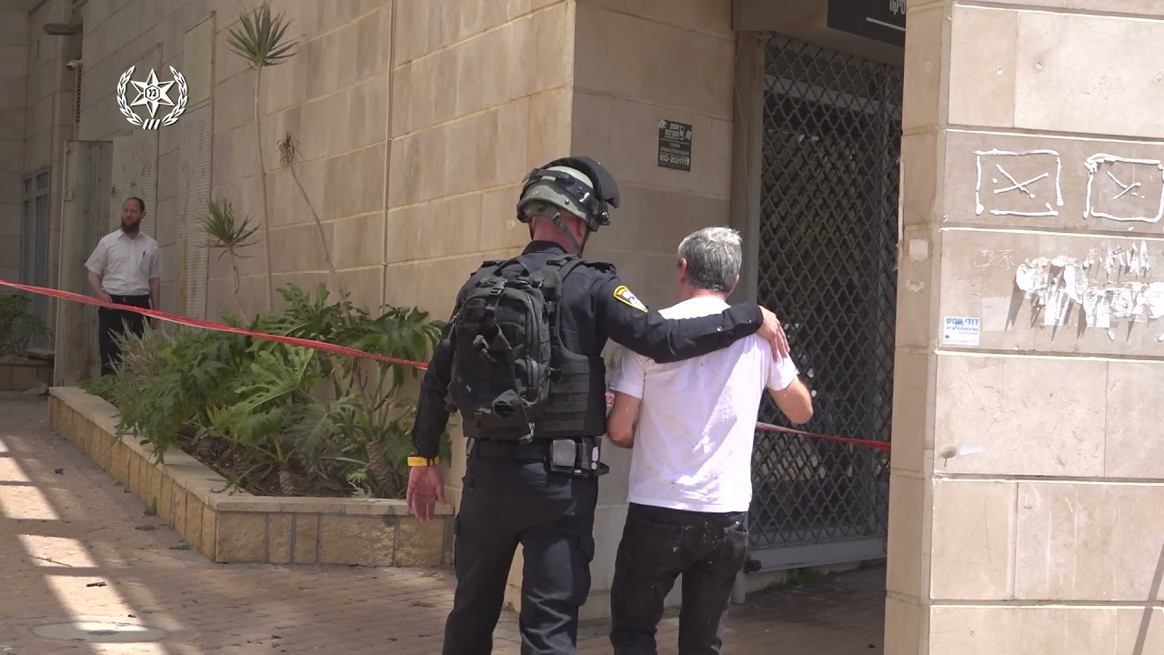 אחת מזירות הנפילה באשדוד