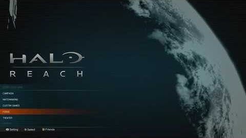 Halo reach main menu
