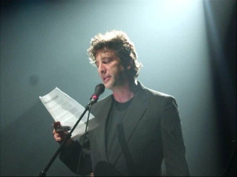 Neil Gaiman, reading a eulogy for Amanda Palmer