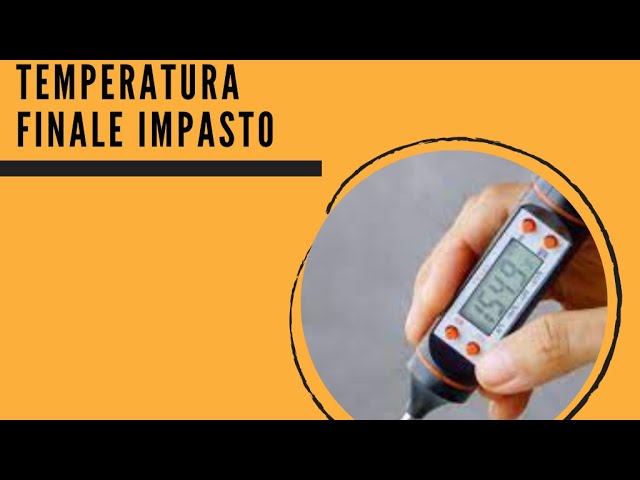 Calcolare la temperatura dell´acqua per impastare - Tom Press