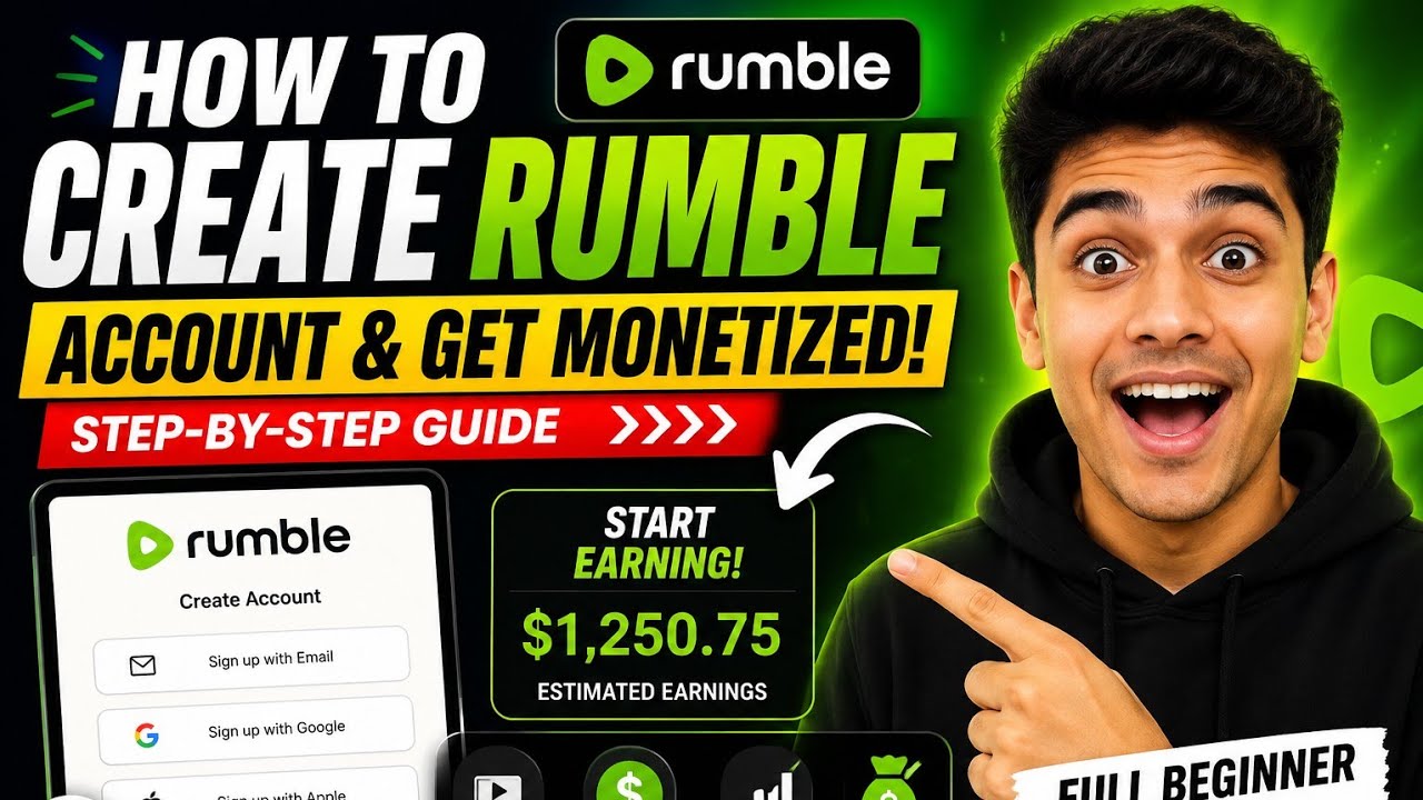 How To Create a Rumble Account & Get Monetized Fast in 2026 | Full ...