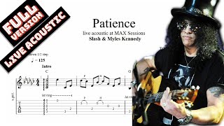 Patience acoustic TAB - Slash \& Myles Kennedy - full version in Guitar Pro