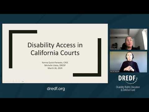 Disability Access in California Courts