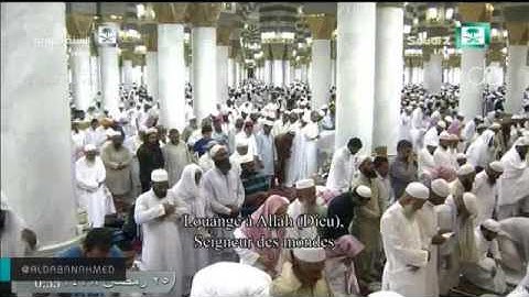 صلاة القيام للشيخان محمد خليل قارئ  و صلاح البدير من المسجد النبوي ليلة 25 رمضان 1438