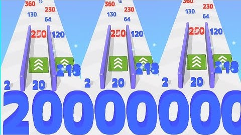Number Merge Run 3D Vs Ball Run 2048 - ASMR Gameplay (Max Level ) Math Games Walkthrough New update