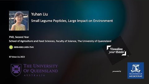 Visualise Your Thesis 2022 - Yuhan Liu - Small legume peptides, large impact on environment