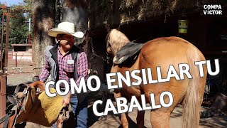¿Como ensillar / preparar un caballo? (PASO X PASO) #rancho #vaqueros