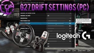 Logitech G27 Wheel Settings & Tune Adjustment for Drift (PC) | Forza Motorsport 7