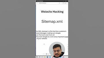 Sitemap.xml #cybersecurity #hacker  #ceh #oscp #hacking #website #websecurity #tsecurity #ethical