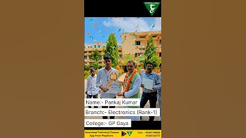 Pankaj Kumar [GP Gaya] Electronics Engineering #gpgaya #polytechnic #sbtebihar