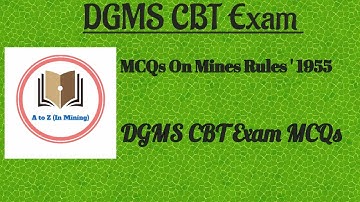 MCQs on Mines Rules 