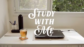 STUDY VLOG | Productive Day With Me | cinematic study with me, online classes