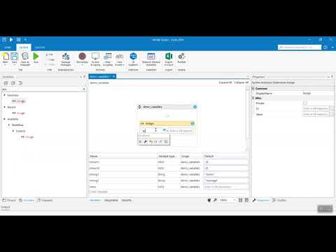 UiPath Beginner Tutorial - Variables - Integer and String