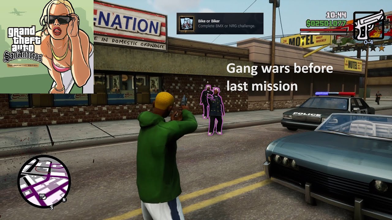Grand Theft Auto San Andreas: Definitive Edition. Gang wars with riots ...