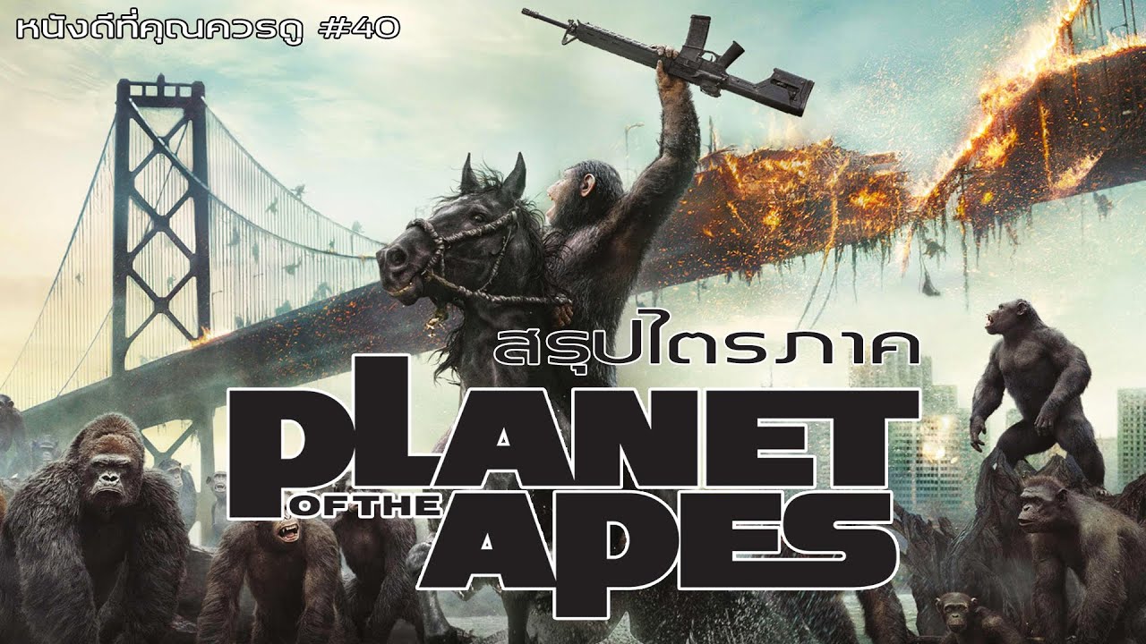 planet of the apes พิภพวานร  Update  สรุปเนื้อหา พิภพวานร Planet of the Apes ทั้ง 3 ภาค - MOV Studio