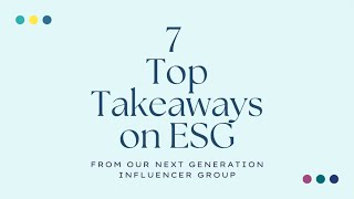 Driving ESG in the Building Industry: Key Takeaways from Discussion with Young Professionals