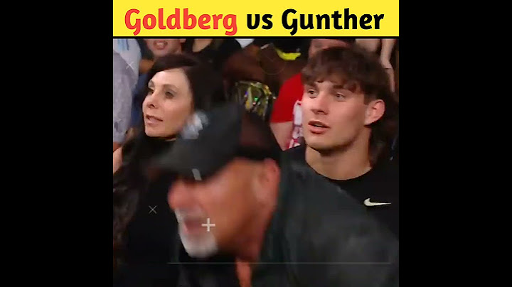 Goldberg jumps the barricade to confront Gunther Bad Blood 2024 #shorts #wwe