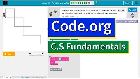 Code.org Variables with Artist Answers Explained | Course F Lesson 8.9 | Express Lesson 19.10