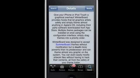 How to install WinterBoard to change iPhone theme