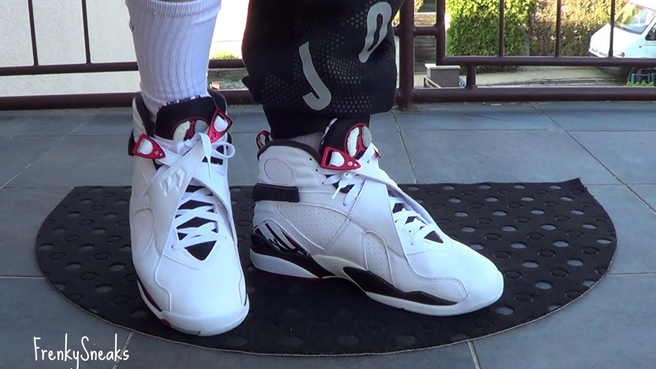 jordan 8 alternate on feet