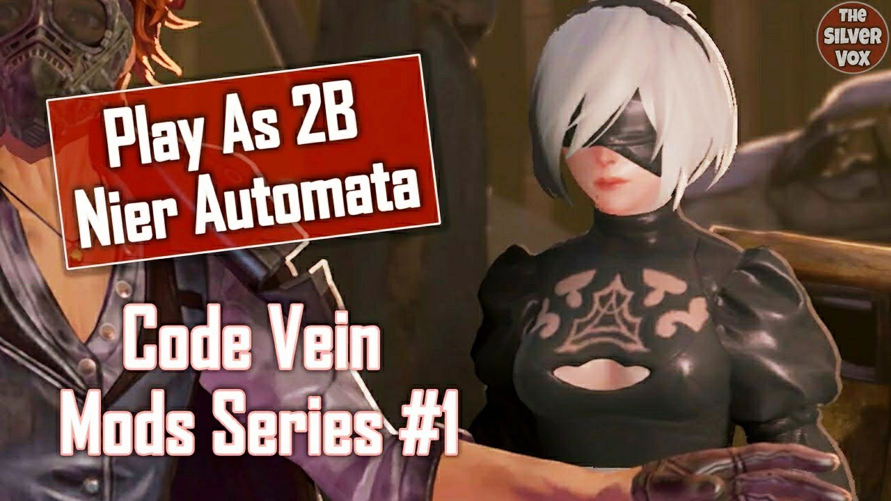 You can now play as 2B from NieR Automata in CODE VEIN, with full skirt  cloth physics