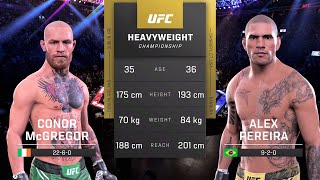 Conor McGregor vs Alex Pereira Full Fight - UFC 5 Fight Night