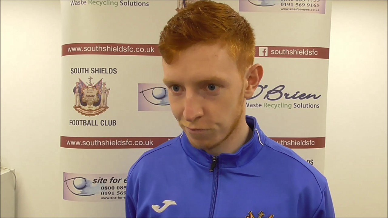 Michael Richardson reacts to 5-0 win over West Auckland football score