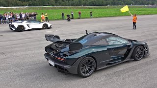 Lamborghini Aventador LP750 SV Roadster vs McLaren Senna