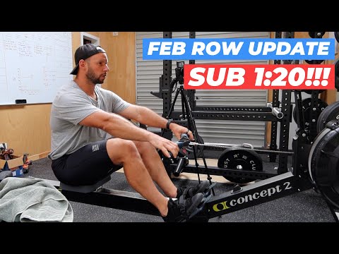 New Personal Best!  Quest To Break 500m Indoor Rowing Record - Feb 2022 Update