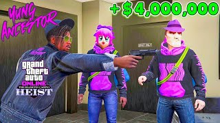 Taking 4 Million With Yung Ancestor Approach (Diamond Casino Heist) GTA Online PS5