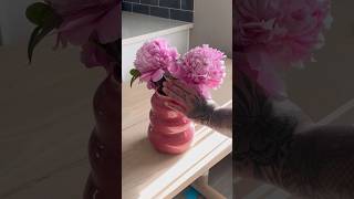 Handmade Vase Peonies 