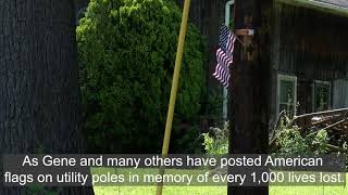 Flag tribute serves as remembrance for COVID-19 victims