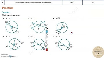 G10Adv 3 Use relationships between tangents and secants to solve problems