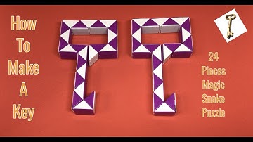 How To Make A  Key - 24 Pieces Magic Snake Puzzle