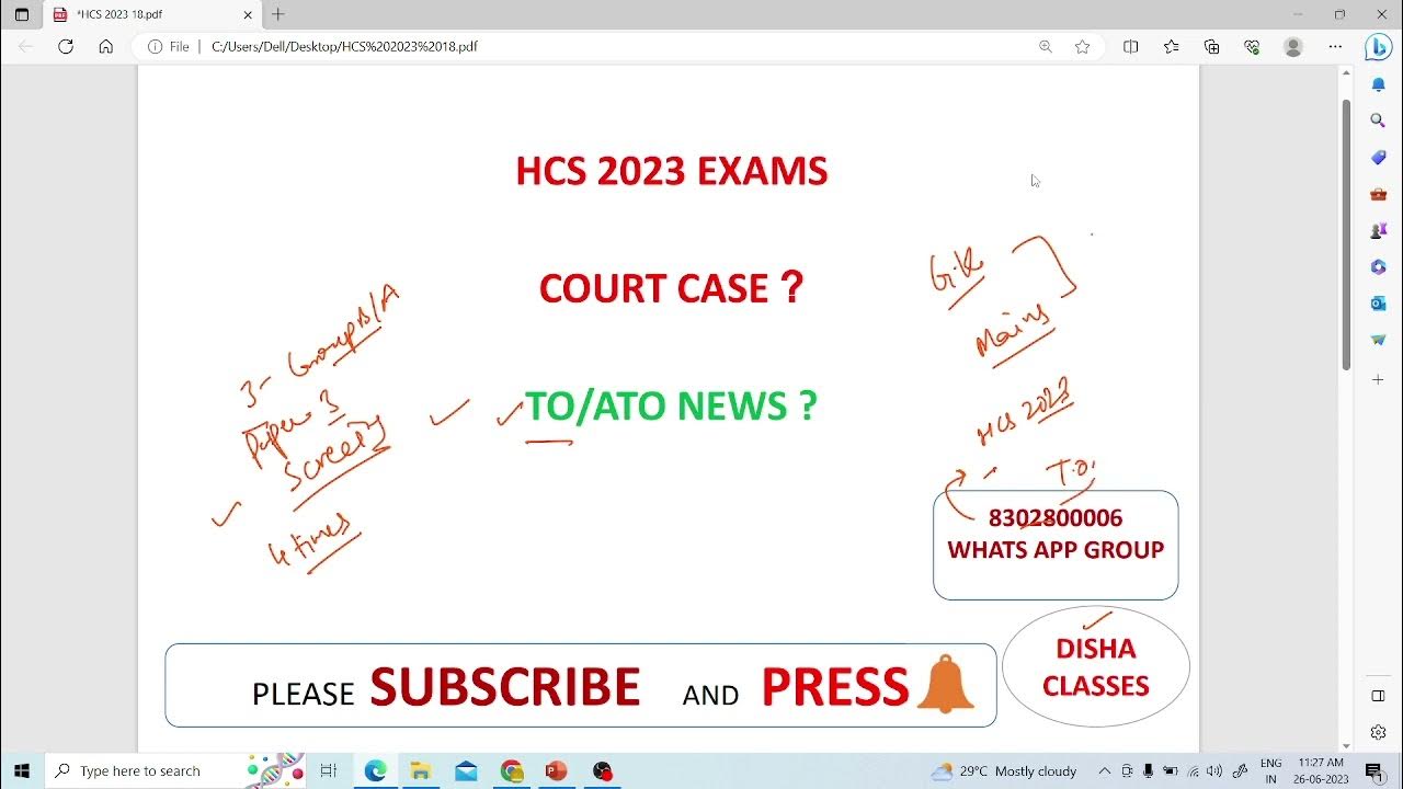 HPSC UPDATE HCS 2023 COURT CASE HCS 2023 NEWS HPSC TO VACANCY 2023 HPSC