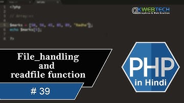 File Handling and readfile Function PHP in Hindi #39