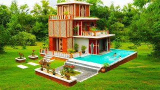 [Full Video] Technique Building Villa House & Swimming Pool For Entertainment Place In The Forest