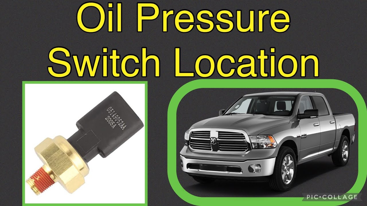 Oil Pressure Switch location on a (2009-2018) Dodge Ram 2500 6.4L - YouTube