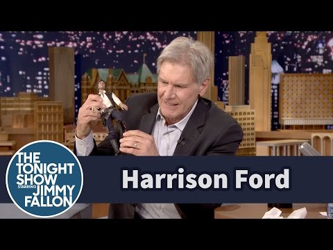 Harrison Ford Demos His Star Wars Injury Using a Han Solo Doll