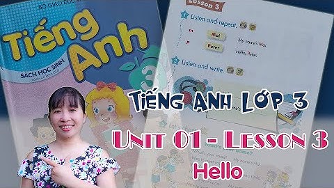 Tiếng Anh lớp 3 - Unit 1: Hello - Lesson 3