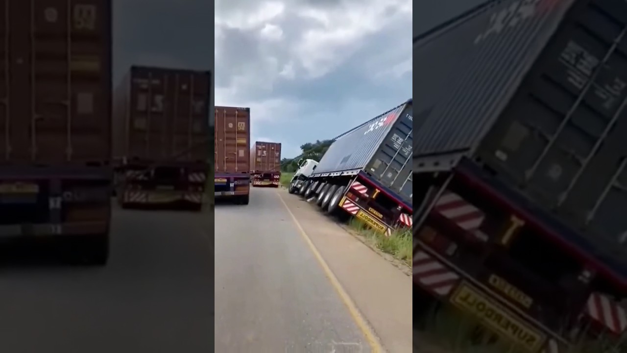 The Truck Forgot How to Stand Upright! 😂 [Truknya Lupa Cara Berdiri Tegak!] #shortvideo
