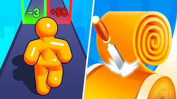 TikTok Gameplay Video 2024 - Satisfying Mobile Game Max Levels: Tall Man Run VS Spiral Roll