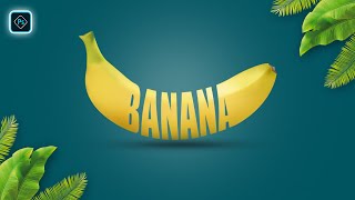 How to Create Banana Text Effect in Photoshop Tutorial