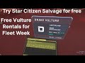 Salvage for free during Invictus, Star Citizen