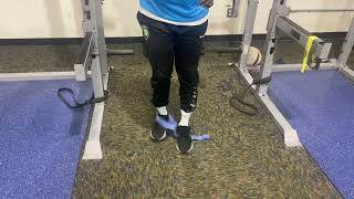 Standing Single Leg Mini Band Hamstring Curls