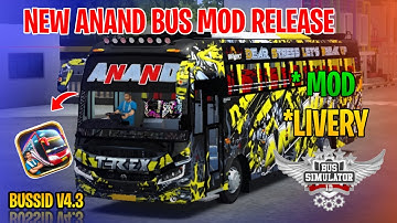New Zedastra Bus Mod Tamil | Bus Simulator Indonesia | Anand Bus Livery In Bussid #anand #bus #mod