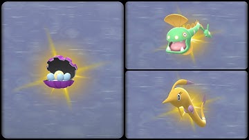 Pokemon Go: Evolving Shiny Clamperl into Shiny Huntail & Shiny Gorebyss
